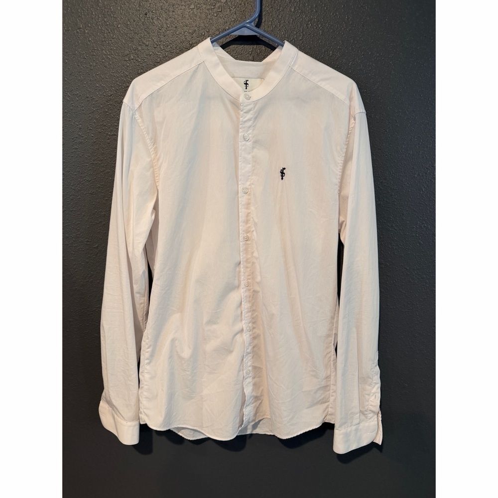 Father sons Men's White Button-Up Shirt